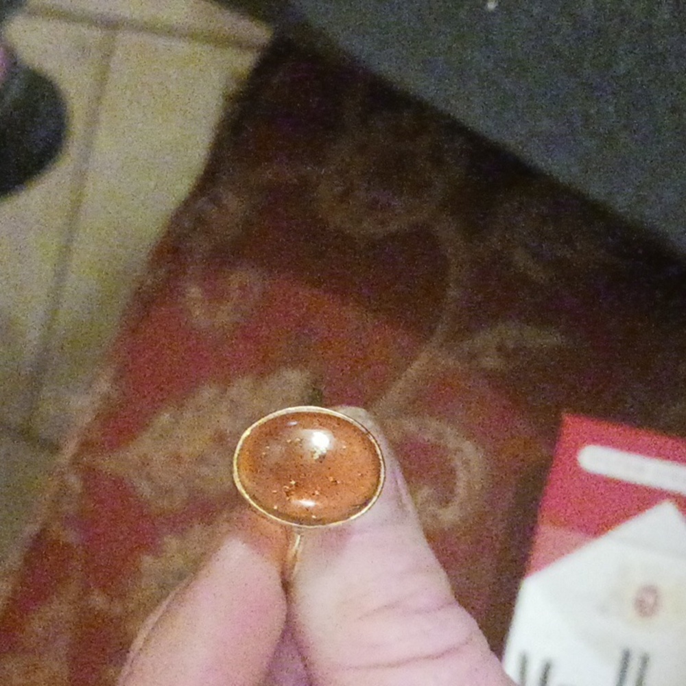 COPY - Amber 10 k ring very pretty